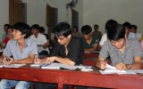 Examines busying with university test preparation