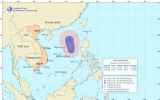 Áp thấp nhiệt đới trên biển Đông có thể mạnh lên thành bão