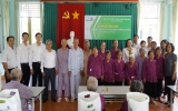 Vietcombank Bình Dương thăm, tặng quà cho Trung tâm bảo trợ xã hội tỉnh