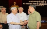 Leaders meet with voters in Hanoi, Ha Tinh