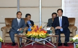 Thủ tướng Nguyễn Tấn Dũng hội kiến Thủ tướng Lào Thongsing Thammavong