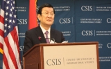 Chủ tịch nước Trương Tấn Sang phát biểu tại CSIS