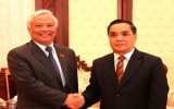 Lãnh đạo Lào tiếp đoàn cấp cao Quốc hội Việt Nam