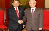 Party General Secretary welcomes Vientiane Governor