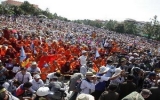 Phe đối lập Campuchia dựng lều biểu tình ở thủ đô
