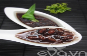 Chè đậu đỏ nếp cẩm ấm nóng