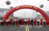 Thông xe cầu vượt bằng thép lớn nhất thủ đô Hà Nội