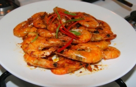 Tôm đất xóc bơ tỏi