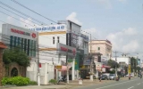 Banking street in Thu Dau Mot City