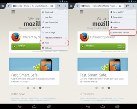 Thanh tìm kiếm nội dung trên Firefox được đồng bộ hóa trên mọi tab đang mở
