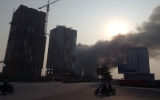 Hỏa hoạn, khói ngùn ngụt tại khu đô thị An Hưng (Hà Nội)