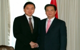 Thủ tướng tiếp nguyên Thủ tướng Nhật Bản Hatoyama