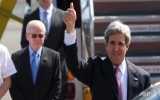 Kerry arrives in Philippines to push for US military presence