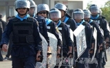 Cảnh sát Thái Lan tụ tập phản đối tại thủ đô Bangkok