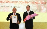 Tập đoàn Hoa Sen được bình chọn “Công ty quản lý tốt nhất châu Á năm 2014”