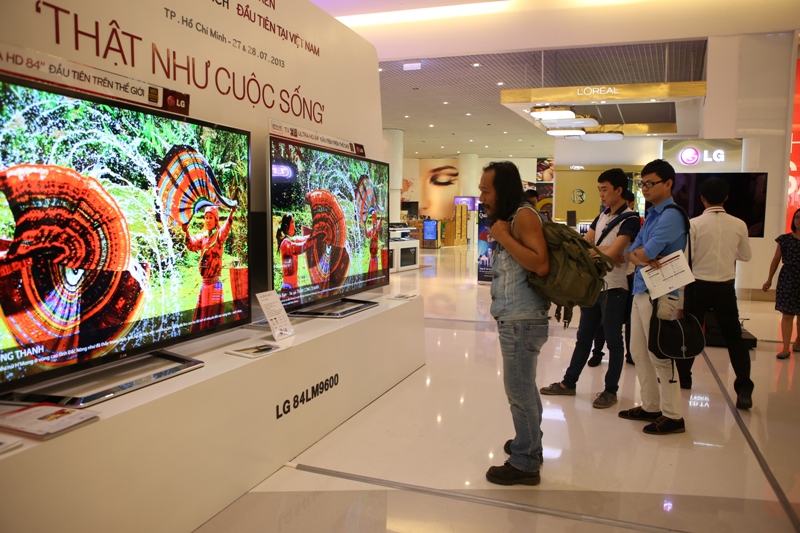 Đã có khoảng 150 chiếc TV Ultra HD kích thước 84 inch của LG được bán ra thị trường