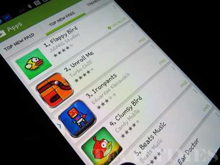 Flappy Bird đã không còn xuất hiện trong các gian hàng App Store và Google Play.