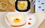 Bánh mì trứng ốp la nhân ngày 14-2