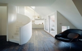 Cầu thang xoắn ốc nghệ thuật cho nhà nhỏ hẹp