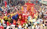 Thien Hau Saint Mother palanquin procession takes place safety and solemnly