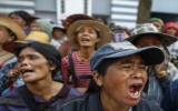 Hơn 1000 nông dân Thái Lan đổ về Bangkok để biểu tình