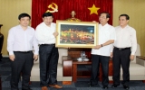 Bí thư Tỉnh ủy Mai Thế Trung Tiếp đoàn lãnh đạo tỉnh Nghệ An