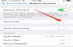 Kích hoạt tính năng điều khiển bằng đầu trên iOS 7.1
