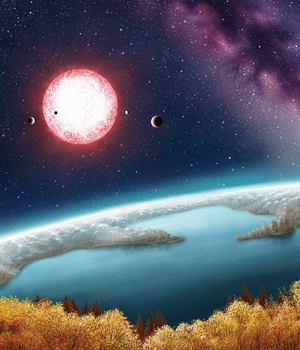 NASA phát họa về cảnh quan trên Kepler- 186f .