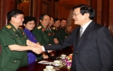 Chủ tịch nước gặp thân mật các cựu chiến sỹ Trường Sơn