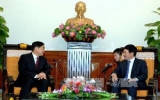 Deputy PM Pham Binh Minh welcomes Chinese guest