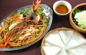 Cá hấp gừng hành
