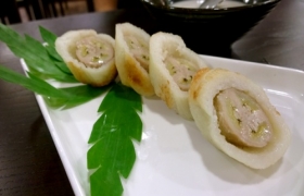 Bánh chuối cuộn nếp nướng