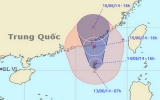Cơn bão đầu tiên trên biển Đông, cách Hong Kong khoảng 290km