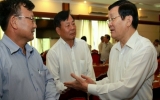 President Sang meets HCM City entrepreneurs