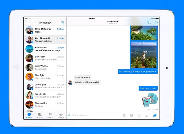 Facebook Messenger chính thức đặt chân lên iPad