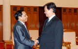 Thủ tướng Nguyễn Tấn Dũng tiếp Tổng Thanh tra Chính phủ Lào