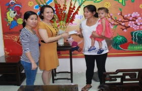 Cháu Ánh đã được hỗ trợ