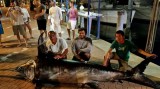 Ba cha con vật lộn với chú cá kiếm khổng lồ nặng hơn 300kg
