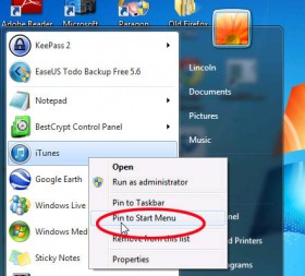 Cá nhân hóa cho menu Start trong Windows 7