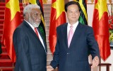 Thủ tướng Nguyễn Tấn Dũng đón và hội đàm với Thủ tướng Vanuatu