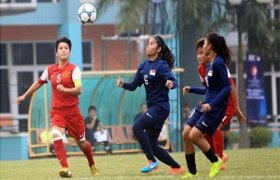 2015年亚洲U19女足锦标赛预选赛：越南U19女足队以11比0狂胜新加坡U19女足队