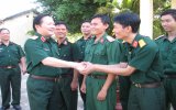 Thượng tướng Nguyễn Huy Hiệu thăm Bộ Chỉ huy Quân sự tỉnh