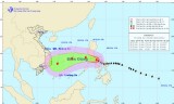 Sáng sớm 9-12, bão Hagupit sẽ vào phía Đông biển Đông