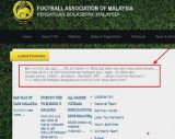 Trang web của Liên đoàn bóng đá Malaysia và Việt Nam cùng sập