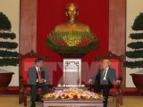 Tổng Bí thư tiếp Đoàn cấp cao Ban Tổ chức TW Đảng Lào