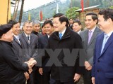Chủ tịch nước thăm và chúc Tết đồng bào, chiến sỹ Lào Cai