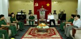 Leaders of Party Committee of the Army Corps 4’s High Command extend Tet greetings to provincial leaders