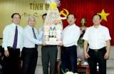 Lãnh đạo Đại học Quốc gia TP.HCM và Tập đoàn công nghiệp cao su Việt Nam thăm và chúc tết lãnh đạo tỉnh