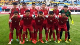 越南国家U15集训队以2比 1击败缅甸U15足球队