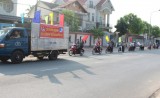 Đoàn viên, thanh niên phường Chánh Nghĩa, TP.TDM ra quân hưởng ứng “Năm ATGT 2015”